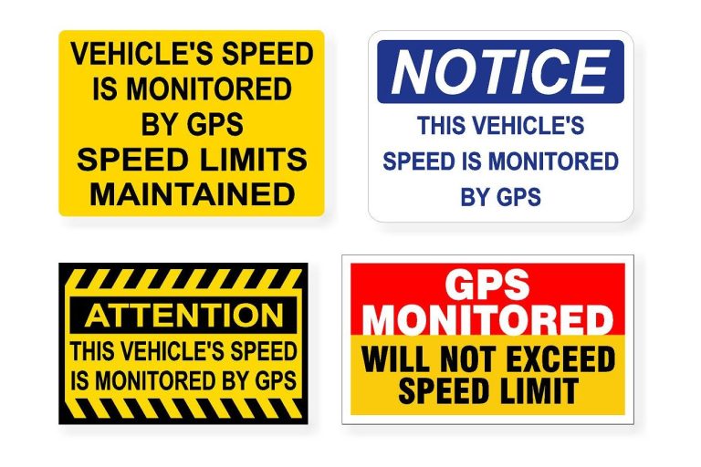 GPS Monitoring Decals, Labels, Signs