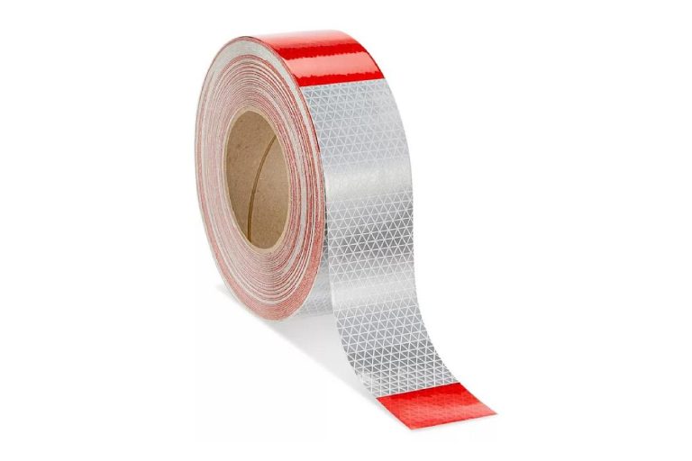 White and Red Reflective Tape for Trucks and Trailers